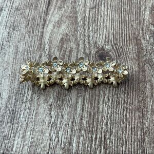 Floral Gold Colored Adjustable Bracelet